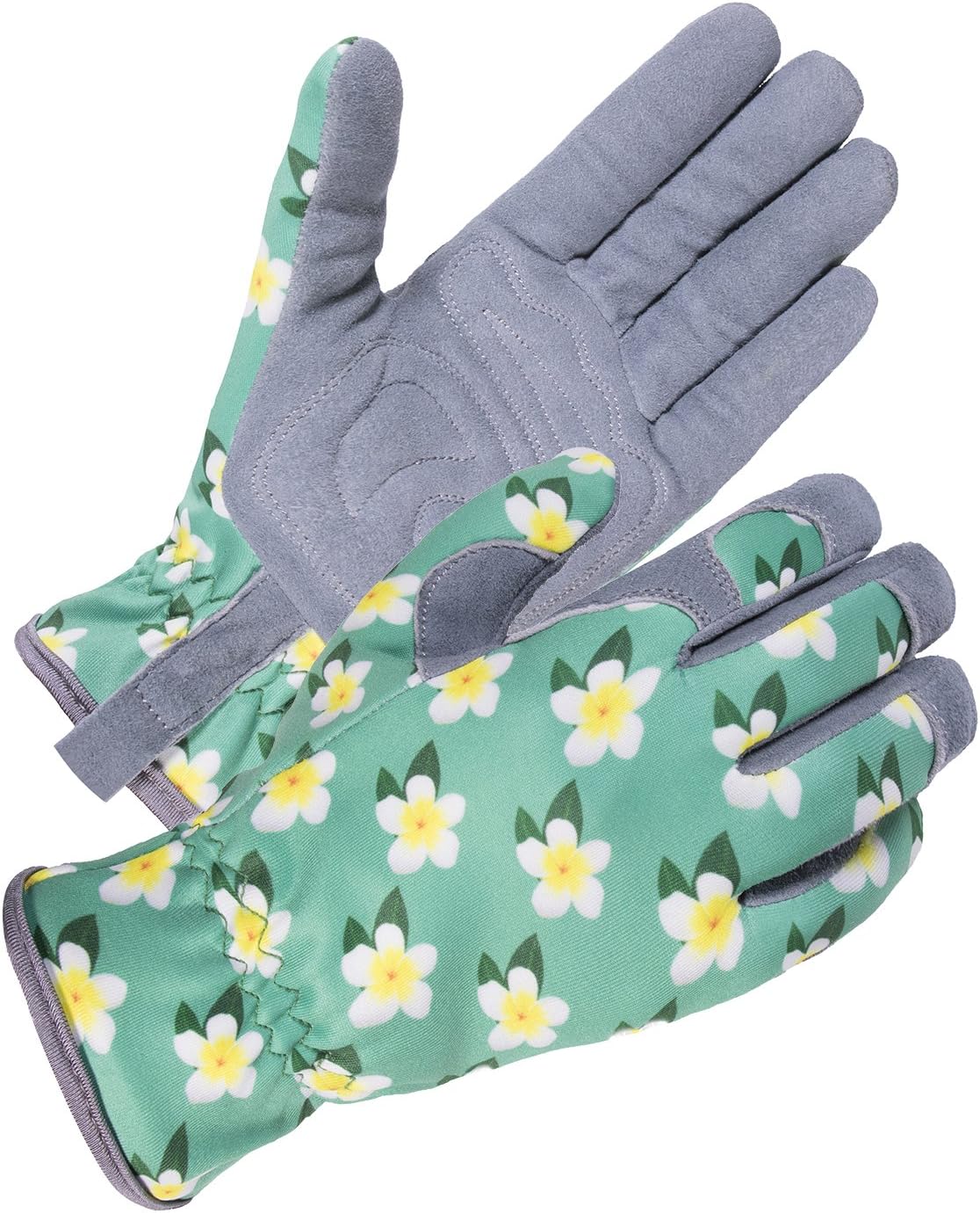 SKYDEER Premium Genuine Deerskin Suede Women's Gardening Gloves, Ultra-Soft Padded, Comfort Fit for Work (SD6611/M)