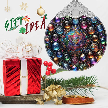 Alchemy Stained Glass Ornament - Christmas Ornament - Christmas Decorations for Tree - Holiday Present Ideas - Gift Exchange