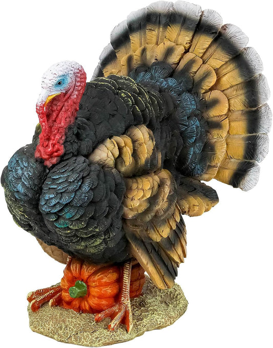 Design Toscano QM2373100 North American Turkey Statue,full color,Small