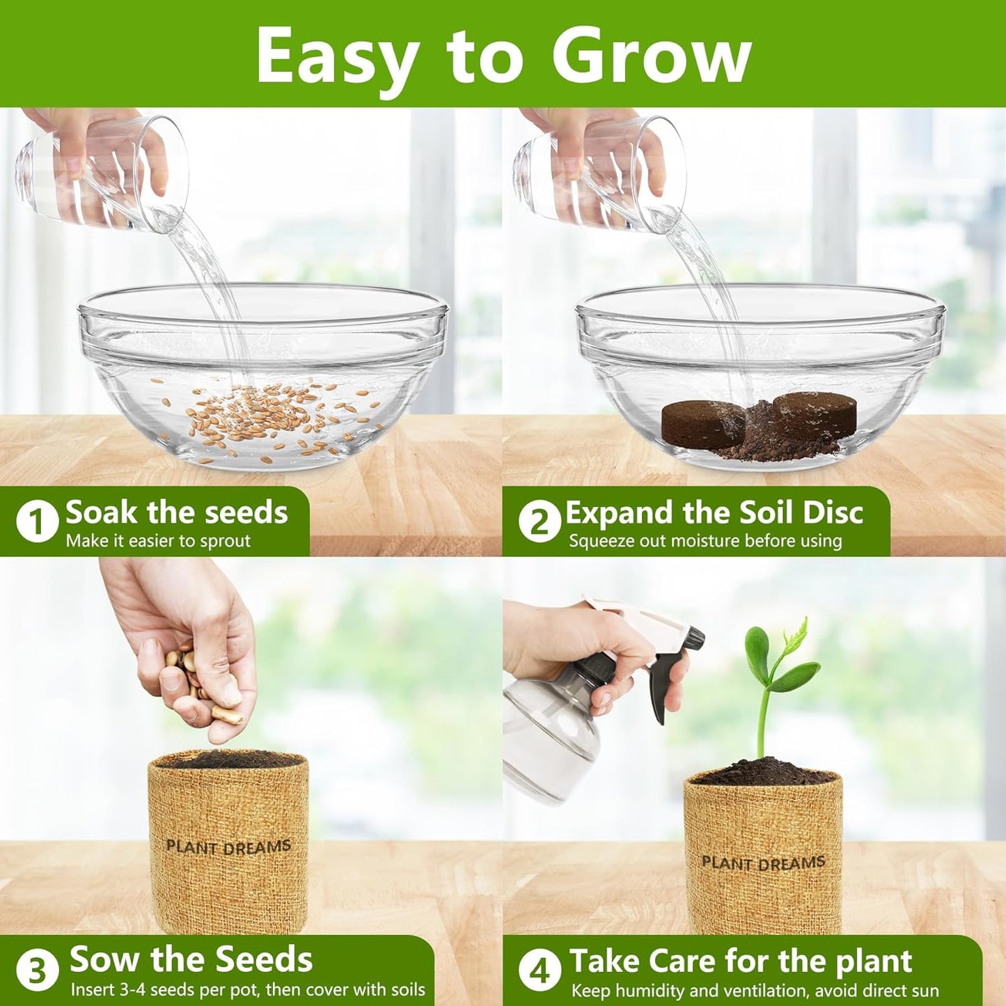 Bonsai Tree Kit, Bonsai Starter Kit with Seeds Tools & Planters, Tree Live Plants Indoor, Gardening Gifts for Women Men Mom Father Plant Lover, Birthday Thanksgiving Christmas Gifts