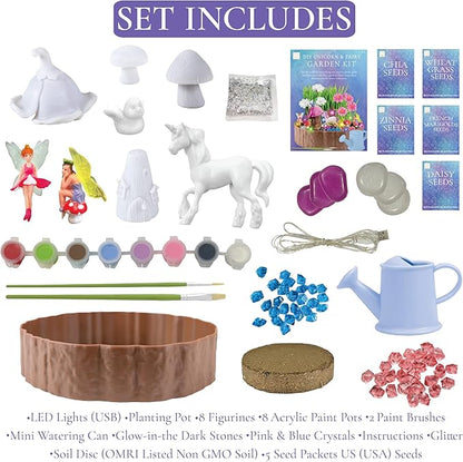 Hapinest DIY Unicorn & Fairy Garden Kit