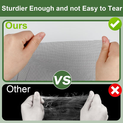 Thicken Garden Netting Plant Covers 6.6 x 33 Ft Insect Netting for Garden Mesh Netting Nano PP for Vegetable Fruits Reusable Plants Netting Covers Protect Garden Plants from Insects Birds,Black