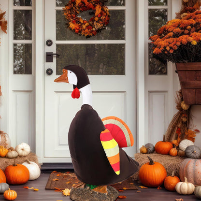 Thanksgiving Turkey Goose Outfit Porch Goose Outfits Yard Clothes Silly Lawn Shirt for 23'' Cement Plastic Duck Decorations