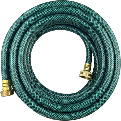PVC Garden Hose 1/2 Inch Green Heavy Duty Water Hose with Solid Brass Fittings,No Leaking, Flexible,for outdoors,Lawns,Patio (25 FT, Green, Brass Fittings)