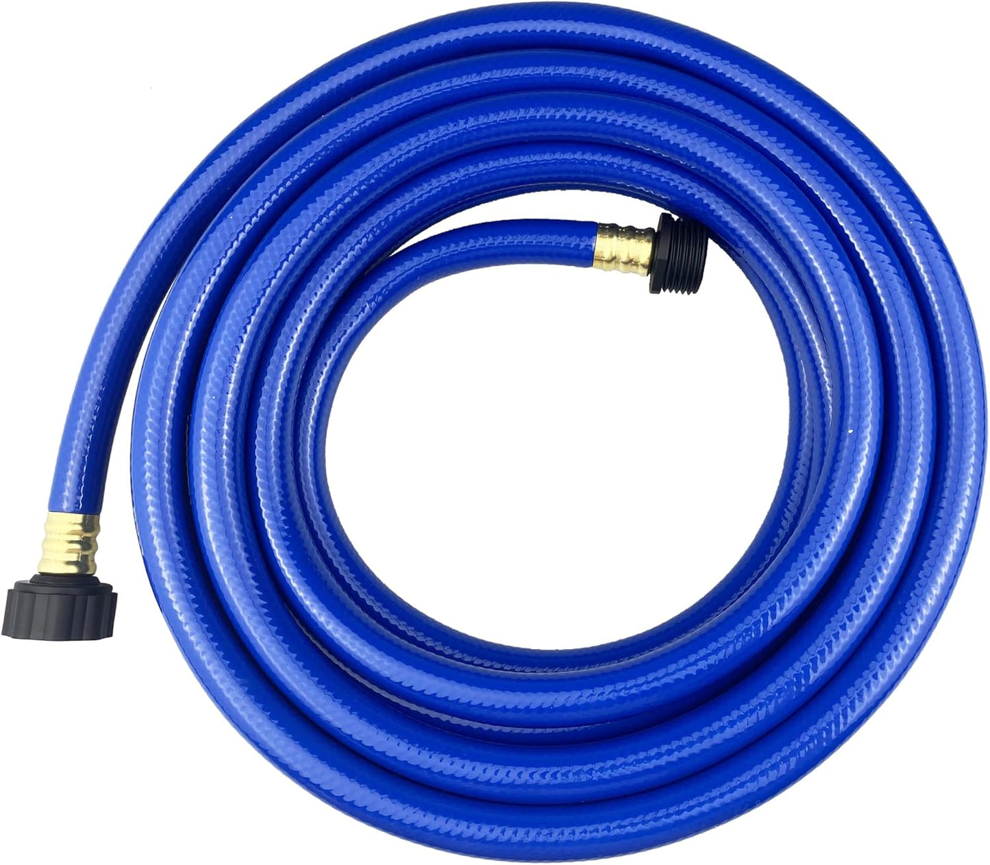 PVC Garden Hose 1/2 Inch, Flexible Water Hose with Male and Female Fittings, No Leaking, Heavy Duty, for Household, Outdoors, Lawns, Patio (20 FT, Blue, Plastic Fittings)