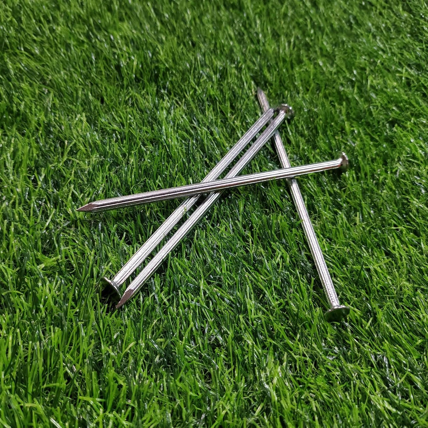 Landscape Stakes,Metal Galvanized Landscape Spikes for Artificial Turf,Tent Spikes,Paver Edging (50, 6 in)