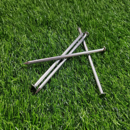 Landscape Stakes,Metal Galvanized Landscape Spikes for Artificial Turf,Tent Spikes,Paver Edging (50, 6 in)