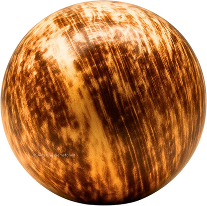 Amazing Gemstone Aragonite Crystal Ball with Stand - 2" Inches Crystal Sphere Meditation Balls for Witchcraft and Decorative Balls