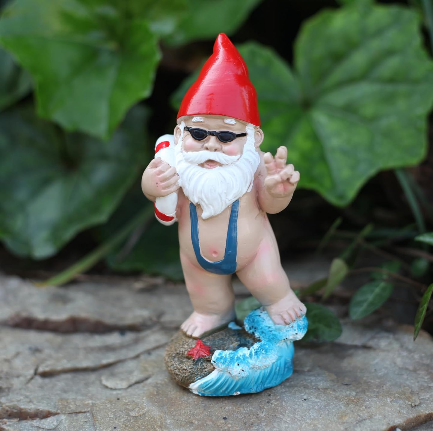 Swimming Dwarf，Gnome Garden Decorations Resin Statue Outdoor Statue Lawn Yard Balcony Porch Home Decorations Garden Decor