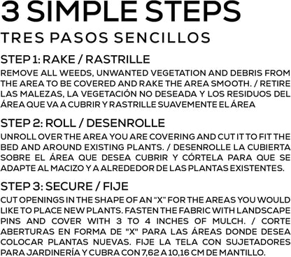 Greenscapes Waterwise Landscape Fabric 3'x50', 2 Pack – Drought-Resistant Weed Barrier, Garden Fabric for Moisture Retention & Reduced Watering