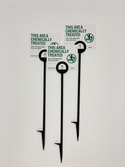 Lawn Treatment Application Stakes & MINNESOTA Signs (Premium Style Stakes / 500 pc. Pack)