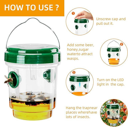 Wasp Traps Outdoor Hanging 4 Pack