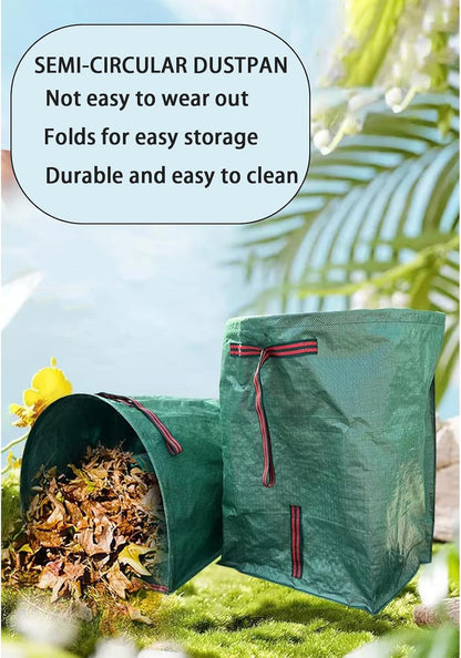 Leaf Dustpan, Leaf Collector, Large Yard Dustpan-Type Lawn and Leaf Bags Reusable, Leaves Collector, Garden Bags for Leaves, Debris, Grass, Clippings, Lawn Trash 53Gallon