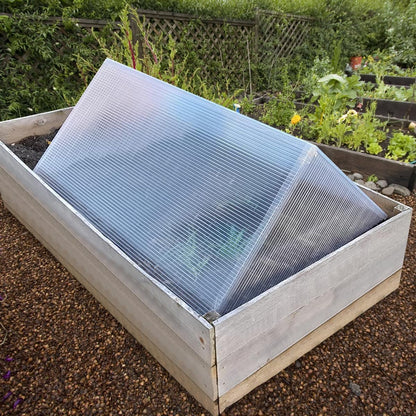 DGSL 14 Pcs Polycarbonate Greenhouse Panels, 4' x 2' x 0.16'' Twin-Wall Panels, Polycarbonate Sheet for All Weather Outdoor Garden and Greenhouse Covering