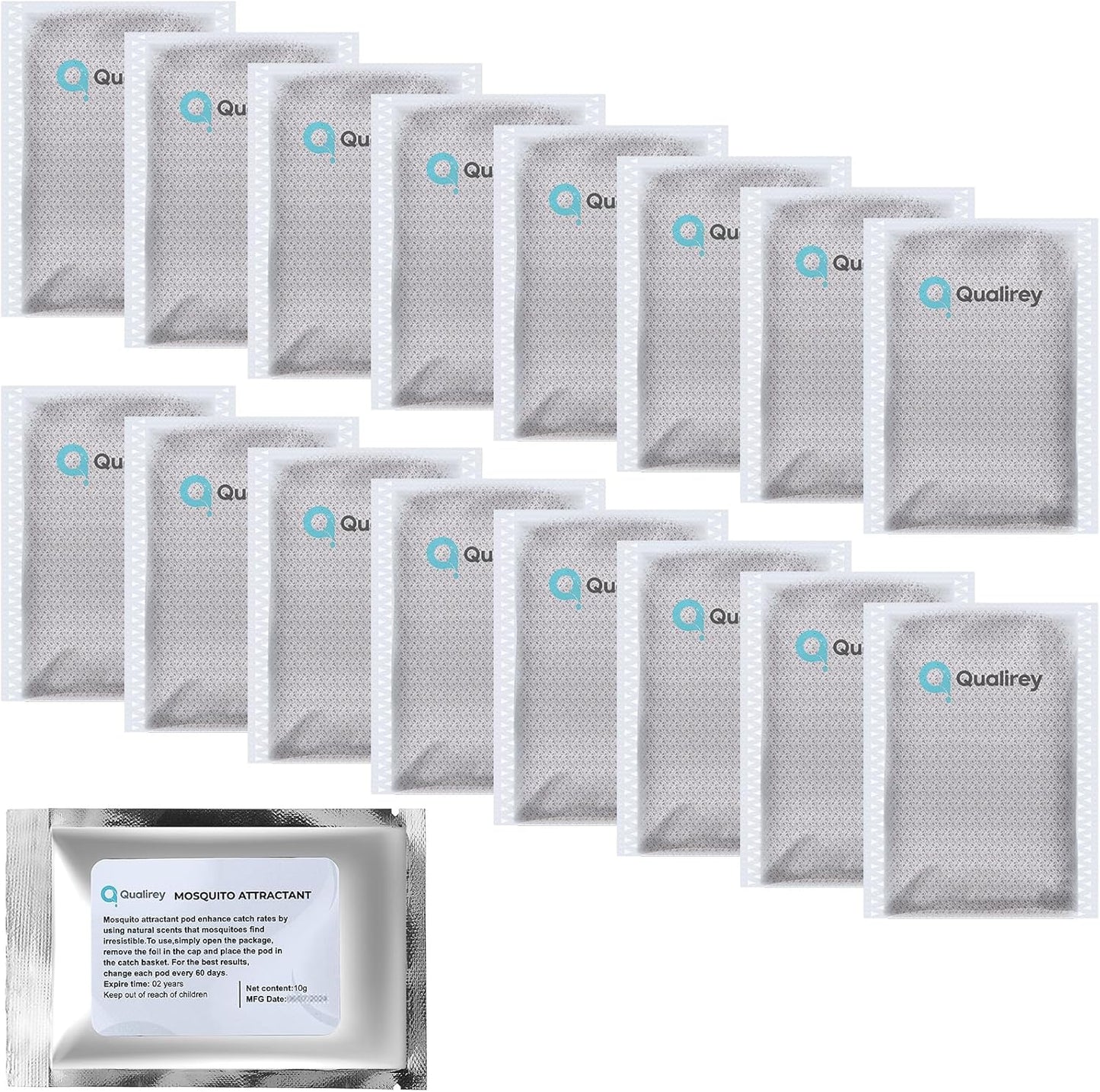 16 Pack Mosquito Attractant in Bulk, Lure for Bug Zapper Bait Refill Compatible with All Mosquito Trap Enhances Catch Rates for Indoor Outdoor Traps, Safe and Long Lasting