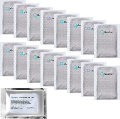 16 Pack Mosquito Attractant in Bulk, Lure for Bug Zapper Bait Refill Compatible with All Mosquito Trap Enhances Catch Rates for Indoor Outdoor Traps, Safe and Long Lasting