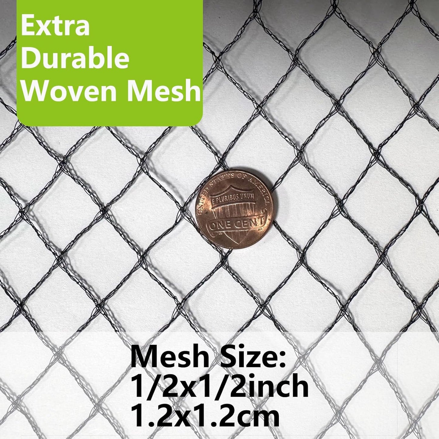 10 x 30 FT Bird Netting for Garden Woven Mesh Garden Netting for Plants, Vegetable, Fruit Trees, Blueberry Bushes, Strawberries Against Birds, Deer, Squirrels and Other Animals