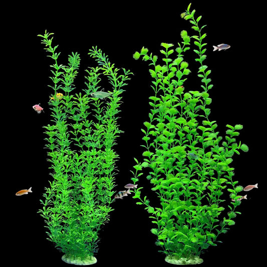 23.6 Inch Tall Aquarium Plants – Large Lifelike Artificial Fish Tank Decorations, Fish Tank Plants