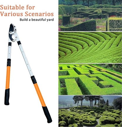 27-41'' Extendable Hand Loppers for Pruning, Tree Trimmer with 1.5" Cutting Capacity, Chops Thick Branches Ease, Heavy Duty Tree Pruner with SK5 Spare Blade