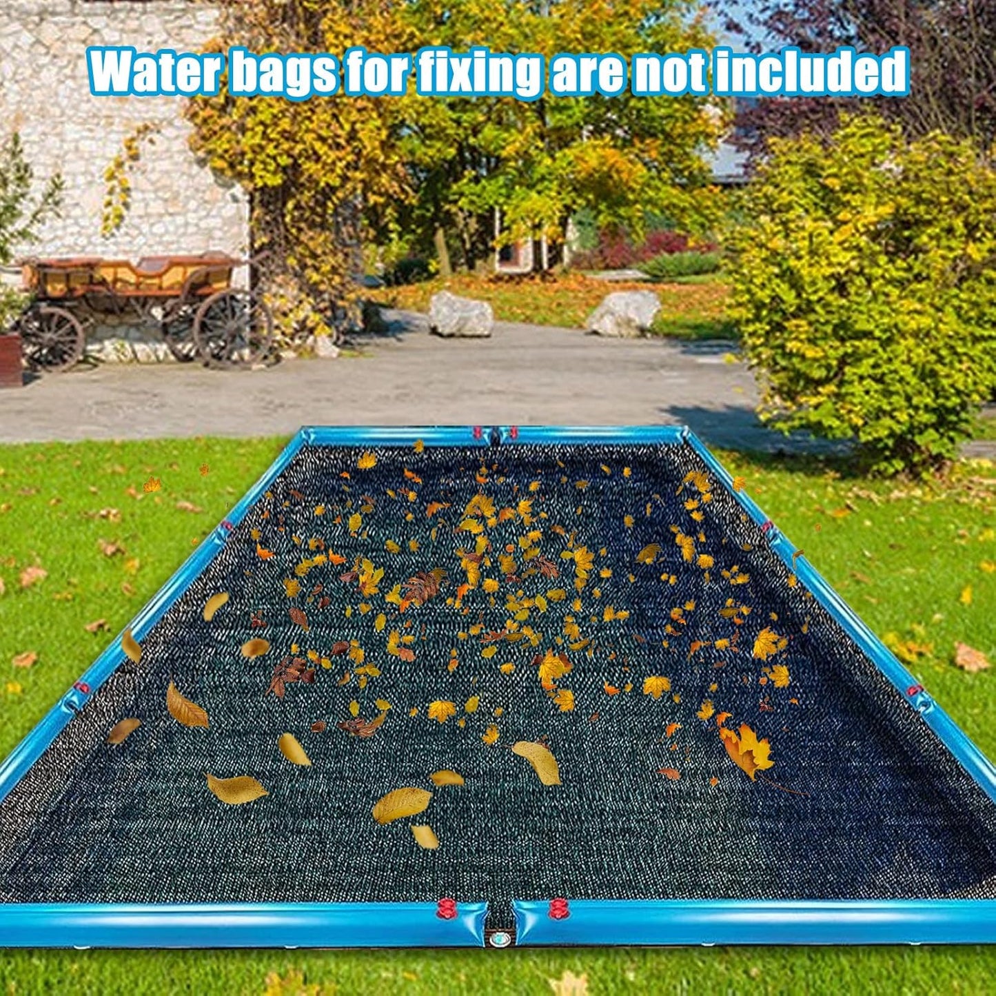 16 x 26FT Pool Leaf Net Cover- Thicken Rectangle Leaf Netting for Inground and Above Ground Swimming Pools Cover with Reinforced Gromments,Winter Above Ground Pool Screen Cover, Catching Leaves