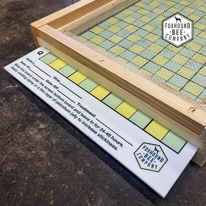 Varroa Mite Counting Board for Monitoring Mite Drop or Closing Off Screened Bottom Board (4-Pack) (10-Frame)