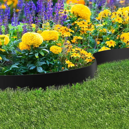 42" L X 7.9" H Metal Landscape Edging, 6 Pack Heavy Duty Galvanized Steel Garden Edging,42 Inch Garden Edging Border for Lawn, Pathway, Yard