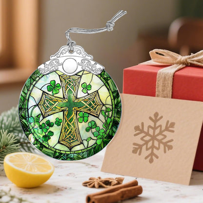 Stained Glass Cross Ornament, Christmas Ornaments, Christmas Decorations for Tree, Holiday Ornament, Religious Gifts, Cross Gifts, Gift Ideas & Christian Gift
