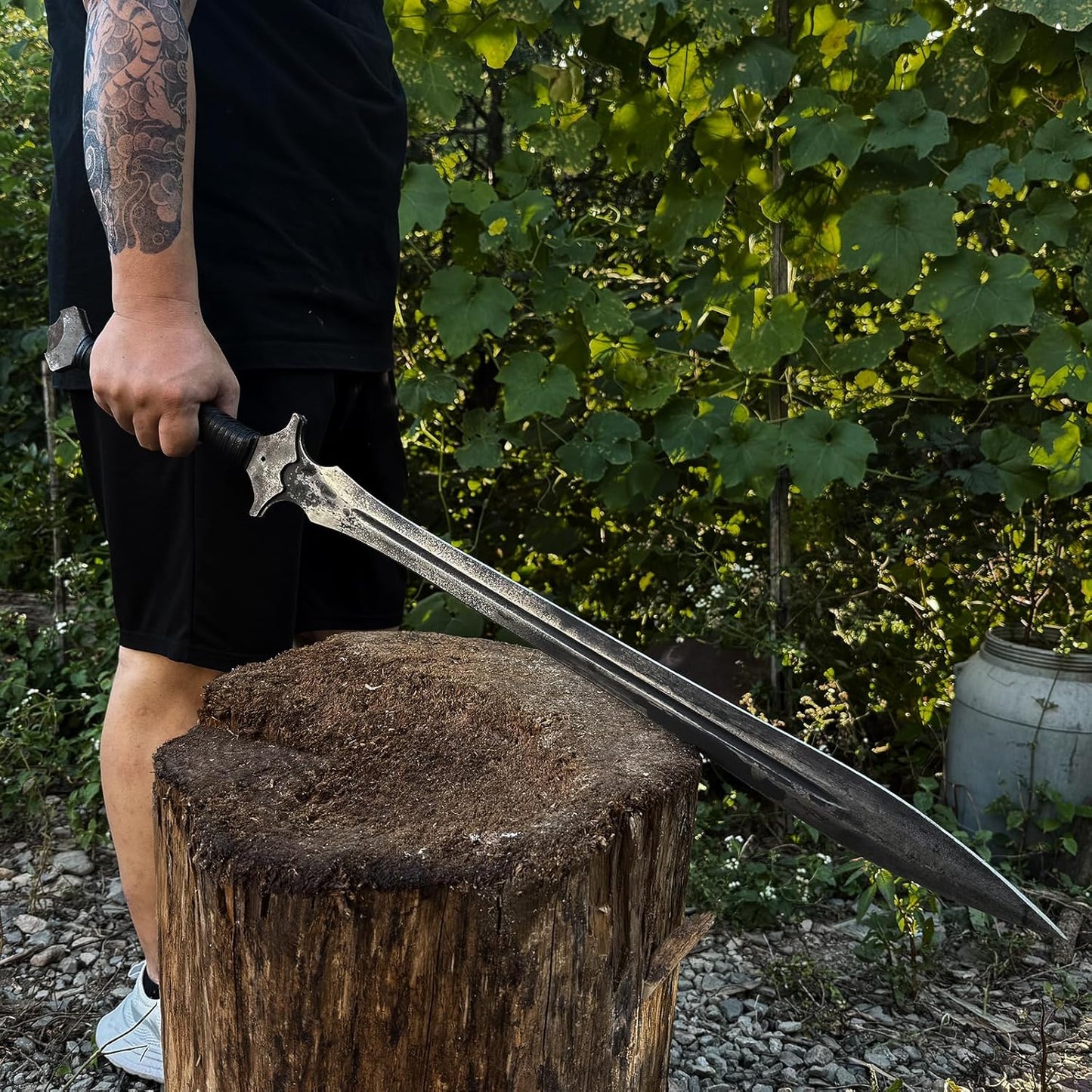 High Manganese Steel Blade Machete for Cutting Trees Heavy Duty Full Tang Outdoor Survival Hunting Tactical Sword