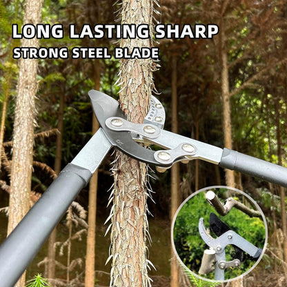 Loppers for Tree Trimming, Heavy Duty Branch Cutter Tree Clippers with Compound Action, Chops Thick Branch Ease, Garden Lopper Pruning, 32 Inch Tree Trimmer with 2" Clean Cut Capacity