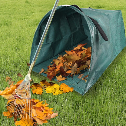 Leaf Collector, 200L Collapsible Garden Bag for Yard Waste, Reusable Heavy Duty Yard Waste Bag for Leaves, Lawn Trash, and Home Use(dustpan-shaped, 53 Gallon/200L)