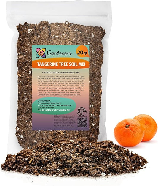 Organic Potting Soil for Tangerine Trees : Give Your Citrus Trees The Best Start with Gardenera's Nutrient-Rich Blend - 20 Quart