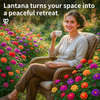 600 Lantana Flower Seeds – Colorful Perennial Seeds | Drought-Tolerant, Easy to Grow & Long-Blooming | Attracts Butterflies & Hummingbirds (600 Lantana Flower Seeds)