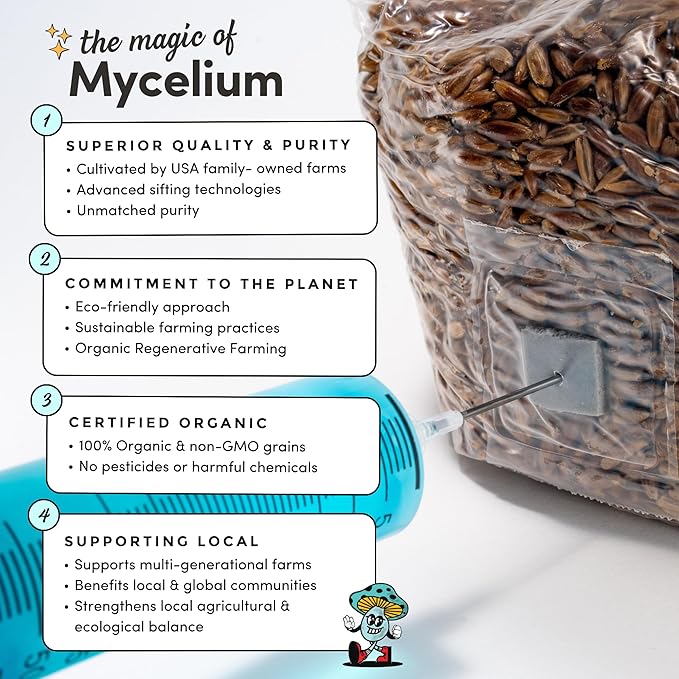 Mycelium Masters Mix Substrate – Oak & Soy Hull 50/50 Blend - Ideal for Gourmet & Functional Wood-Loving Mushrooms - Sterilized 5LB Bag for High Yield Cultivation