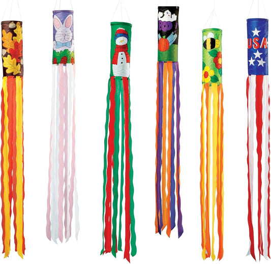 Holiday Windsocks Set of 6