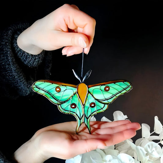 2024 New Handmade Stained Glass Butterfly Suncatcher, Sun Catcher Hanging for Car, Butterfly
