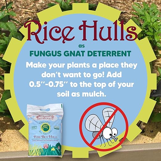 Pure Rice Hulls, 2 Cubic Foot - A Sustainable Alternative to Perlite - Enhances Drainage, Porosity and Air Space - Eco-Friendly & Locally Sourced