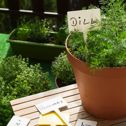 Garden Markers Waterproof, Outdoor Large Plant Id Tags Tall Plant Labels, Plastic Garden Signs Identification Stakes, for Vegetables Herb Seed Pot Flower, 50pcs 11'' Long