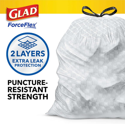Glad ForceFlex Tall Kitchen Trash Bags, 13 Gal, Pine-Sol Original, 110 Ct (Package May Vary)