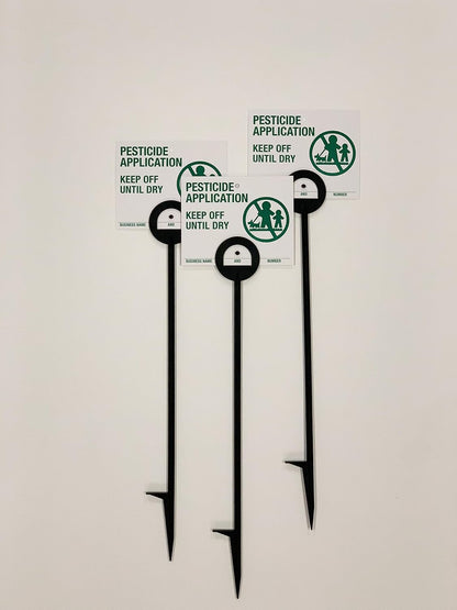 Lawn Treatment Application Stakes & Florida Signs (Premium Style Stakes / 500 pc. Pack)