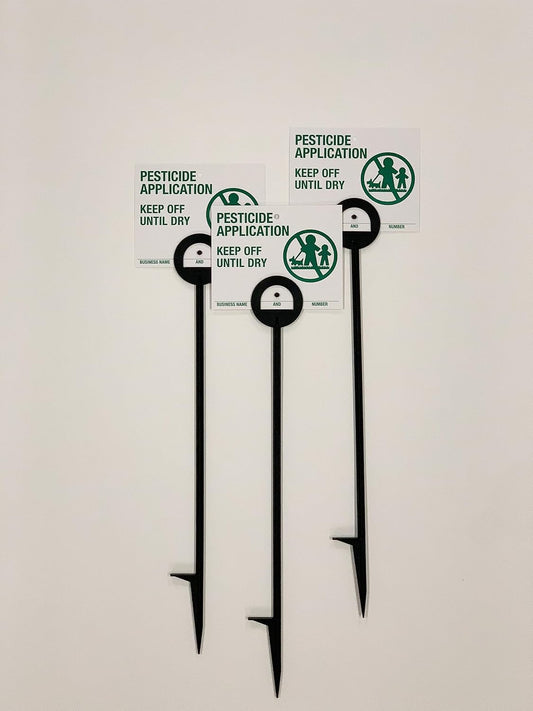 Lawn Treatment Application Stakes & Florida Signs (Premium Style Stakes / 500 pc. Pack)
