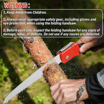 DIYSELF 1 Pack Folding Saw, 7-inch Hand Saw for Wood Cutting, Foldable Pruning Camping Survival Saw with Sk5 Blade, Camping Saw for Tree Trimming, Garden, Bushcraft, Outdoor Portable Hand Saw