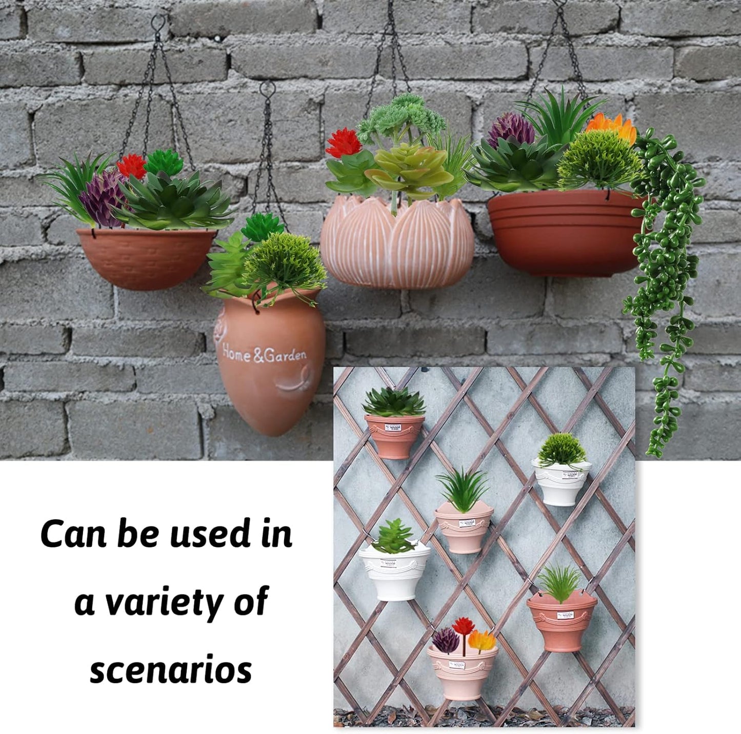 Succulents Plants Artificial, 20pcs Colorful Fake Succulents, Mini Artificial Succulents for DIY Home Terrarium Floral Wall Office Decoration (Unpotted)