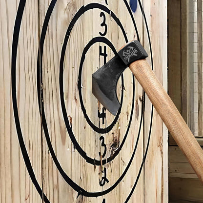 Professional Throwing Axes, 16.1" Throwing Tomahawk Axe with 1065 High Carbon Steel & Wooden Handle, Perfect for Axe Throwing Game for Backyard, Competition and Recreation
