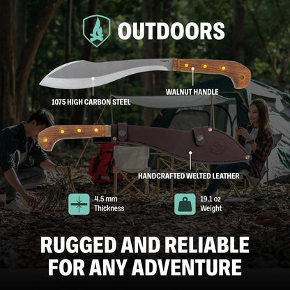 Condor Tool & Knife Outdoor Machete with Walnut Handle