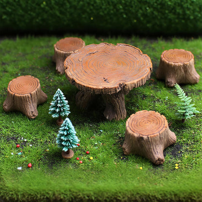 10Pcs Miniature Table and Chairs Set Mini Resin Furniture Ornaments Kit Mini Fairy Accessories for Fairy Garden DIY Garden Plant Pot