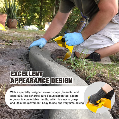 Concrete Curb Trowel Edger, Curb Tool for Concrete Edging, Concrete Curbing Trowel, Concrete Curb Hand Tool, Putty Knife