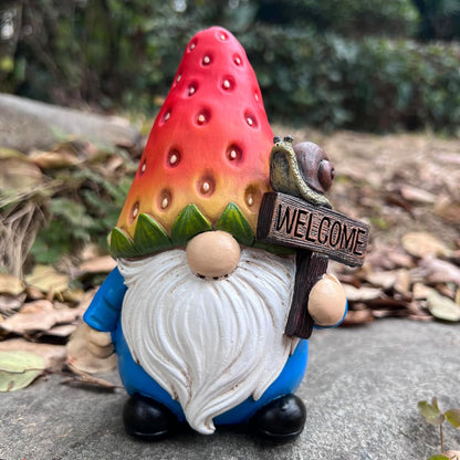 Strawberry Gnome Garden Decor Statue Cute Outdoor Statue Ideal Gnome Decoration Gift for Gardens, Patios, and Lawns