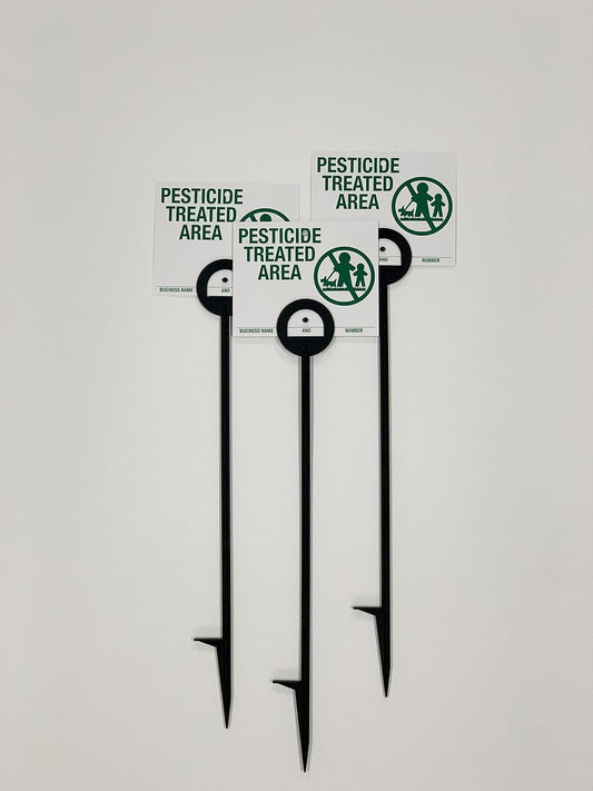 Lawn Treatment Application Stakes & NEW JERSEY Signs (Premium Style Stakes / 500 pc. Pack)