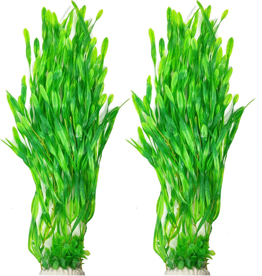 25.98 Inch Tall Aquarium Plants – Large Lifelike Artificial Fish Tank Decorations, 2 Pcs Fish Tank
