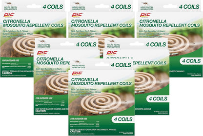 PIC CIT-Coil-4 Citronella Coils, 6-Pack (24 Total Coils)